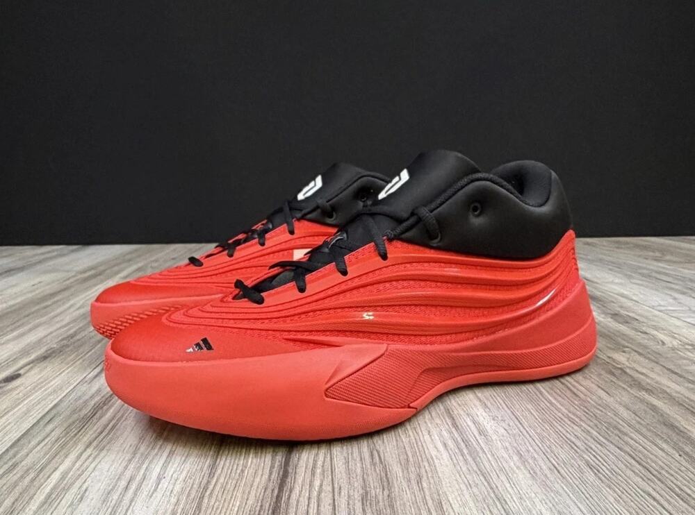 adidas Dame X Dolla Red Black JP6093 Basketball Mens Size 12.5 Shoes NEW